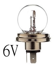 Lampa 6V/45.40W P45T ASSYMETRIC 500110