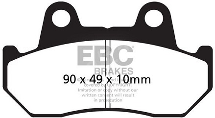 FA069 Bromspads Fram Honda GL1100-1200-1500  Goldwings (06435-MT8-405)  CI-122/3BP