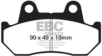 FA069 Bromspads Fram Honda GL1100-1200-1500  Goldwings (06435-MT8-405)  CI-122/3BP