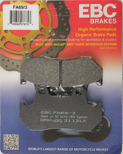 FA069 Bromspads Fram Honda GL1100-1200-1500  Goldwings (06435-MT8-405)  CI-122/3BP - 2