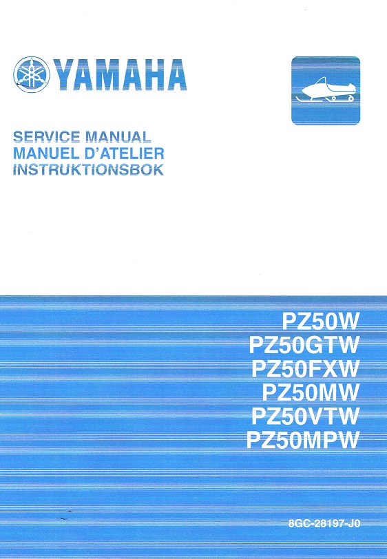 Instruktionsbok/Servicemanual Yamaha Phazer / Venture Snöskoter 2007-18