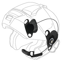 Hjälm Microfon Audio Kit Dual till bl.a. AGV, HJC, Shoei  (4947673)