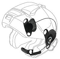 Hjälm Microfon Audio Kit Dual till bl.a. AGV, HJC, Shoei  (4947673)
