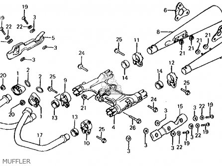 Ljuddämpartätningar Honda (18391-317-000) 12053 - 3