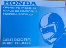 CBR900RR Instruktionsbok