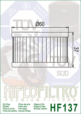 HF137 Hi-Flo Oljefilter CCM, Sachs, Suzuki - 2