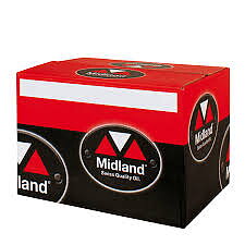 Midland 10W-40 Delsyntet Motorcykelolja 1 liter x 12 liter 21716-12