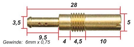 Lågfartsmunstycken sats Honda (99103-370-0380)  KHS-22B038 - 2