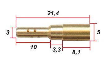 Lågfartsmunstycke Honda (16165-417-004)  KHS-47A35