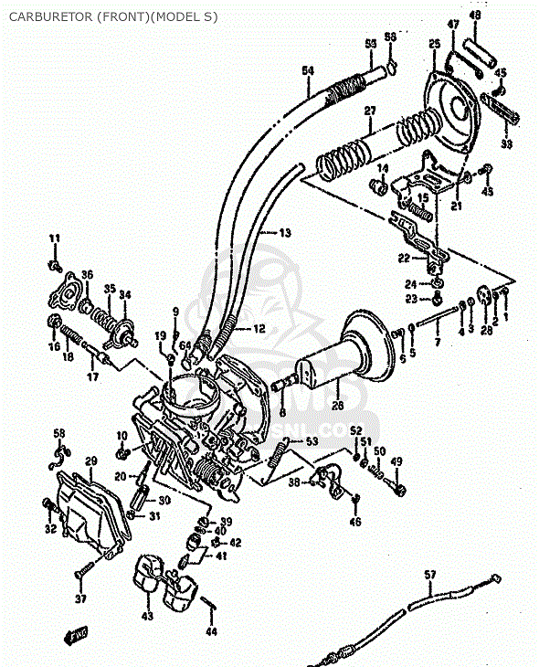 Membran sats Förgasare Suzuki VS1400 (13500-05A10) 1344901/1389704 - 2