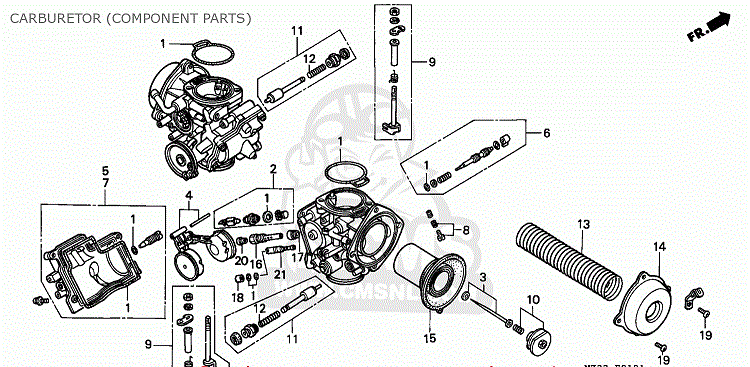 Repsatser sats Förgasare Honda GL1500 Goldwing 1988-2000  226022/20-GL1500DCR - 2
