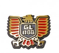 83606-MB9-000 Beg. GL1100 Emblem  Sidokåpan GL1100 Goldwing "Begagnat"