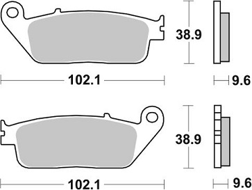 FA196HH  Bromspads Sintrad BMW-Honda-Indian-Suzuki-Triumph-Victory-Yamaha - 3