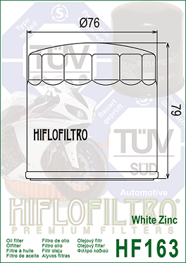 HF163 Hi-Flo Oljefilter BMW - 2