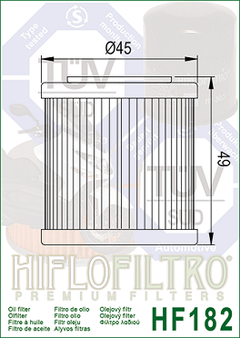 HF182 Hi-Flo Oljefilter Piaggio - 2