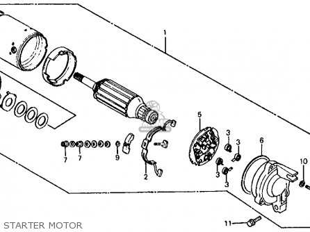Startmotorkolsats Honda-Kawasaki-Suzuki-Yamaha  5x10x12 mm   99000 - 2