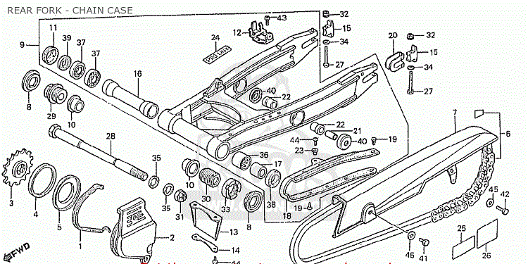 Drivpaket HONDA CBX1000 1981-83 6 cyl. ProLink  DID 530VX (5/8x3/8) 114 länkar Pro Street X-ring +18T+42T (655115)  - 2