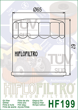 HF199 Hi-Flo Oljefilter PR-005/27076 - 2
