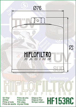 HF153RC Oljefilter Racing Ducati - 2