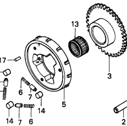 28125-MT4-000 Startfjäder sats Honda VF750C - 2