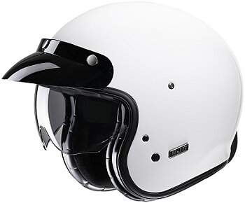 HJC Jethjälm V31 Vit/Mattsvart med skinninredning   630-23153