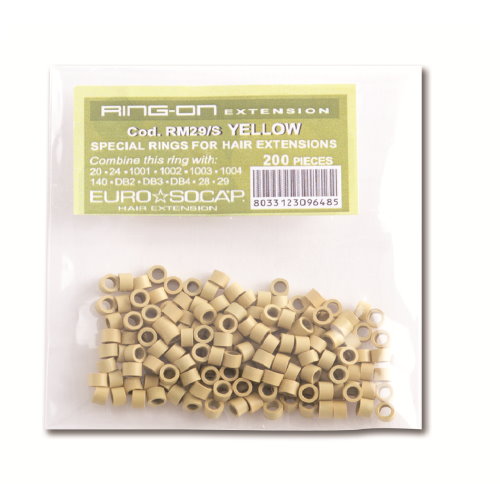 Microringar - Yellow 200 st