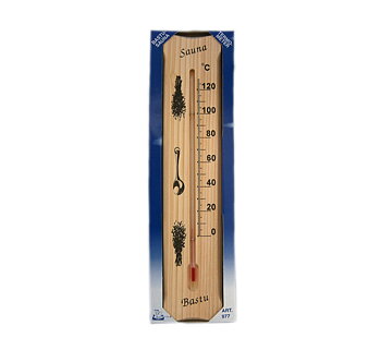 Bastutermometer Trä