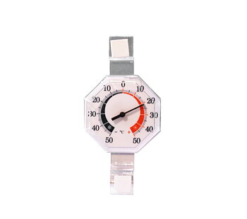 Termometer rund fönster