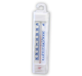 Kyltermometer plast vit