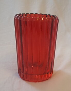 Pure Candle Glaslykta RÖD