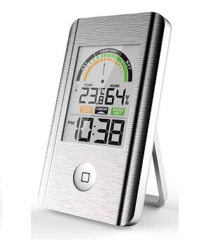 Digital Inne Hygrometer Aluminium