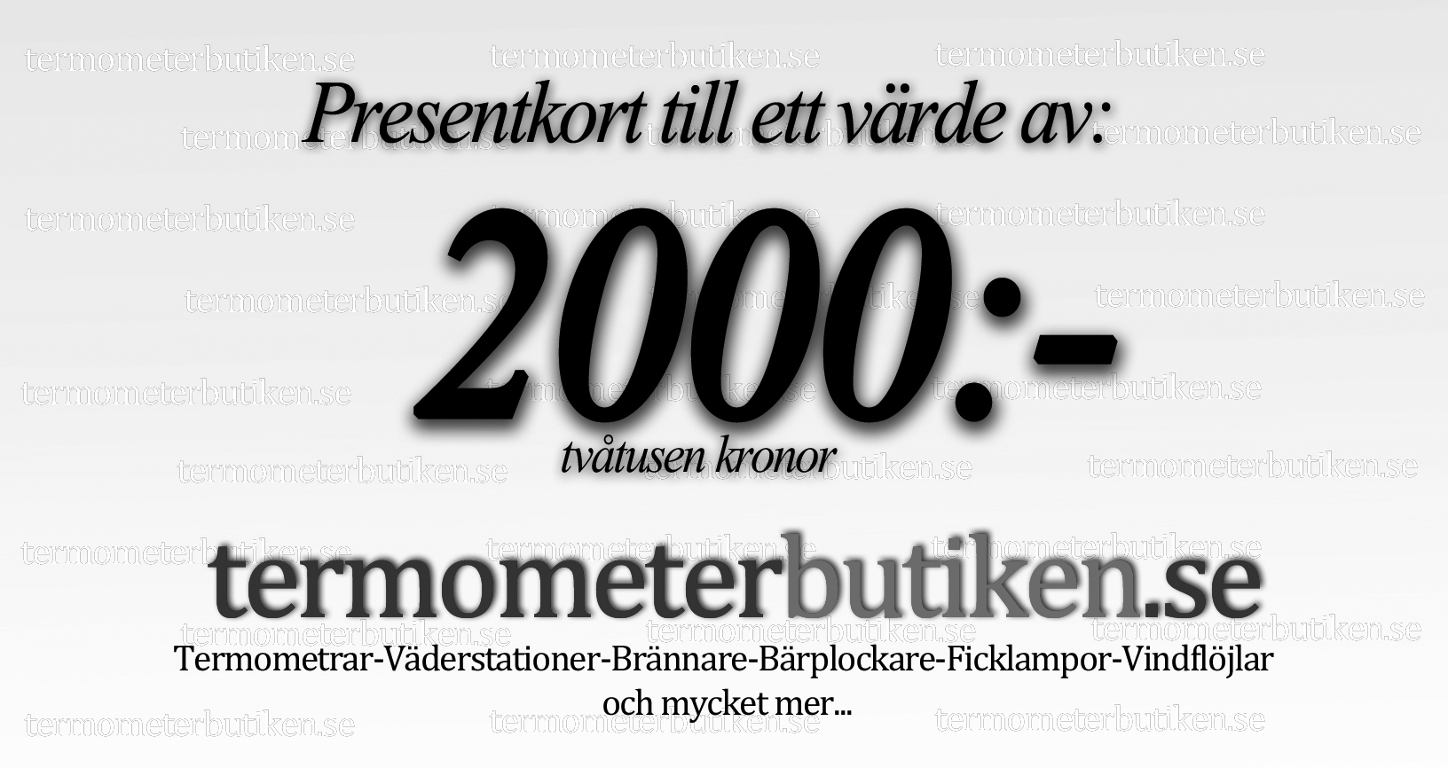 Presentkort 2000SEK - 2