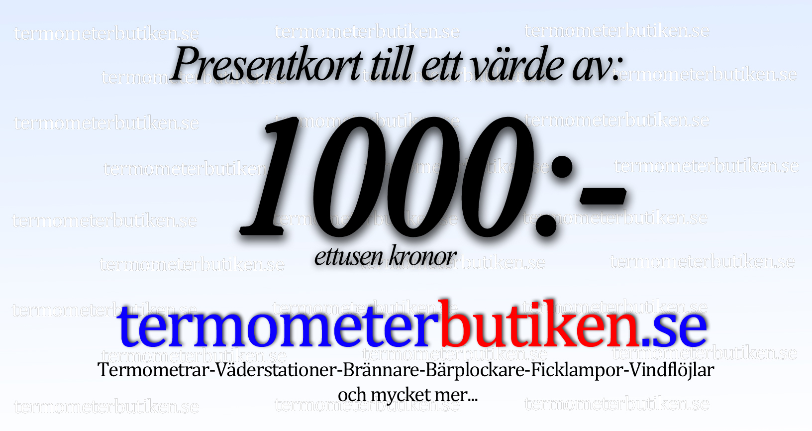 Presentkort 1000SEK