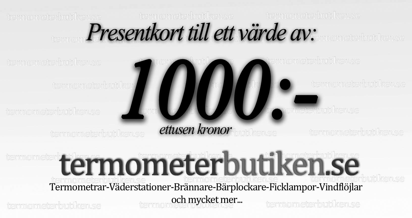 Presentkort 1000SEK - 2