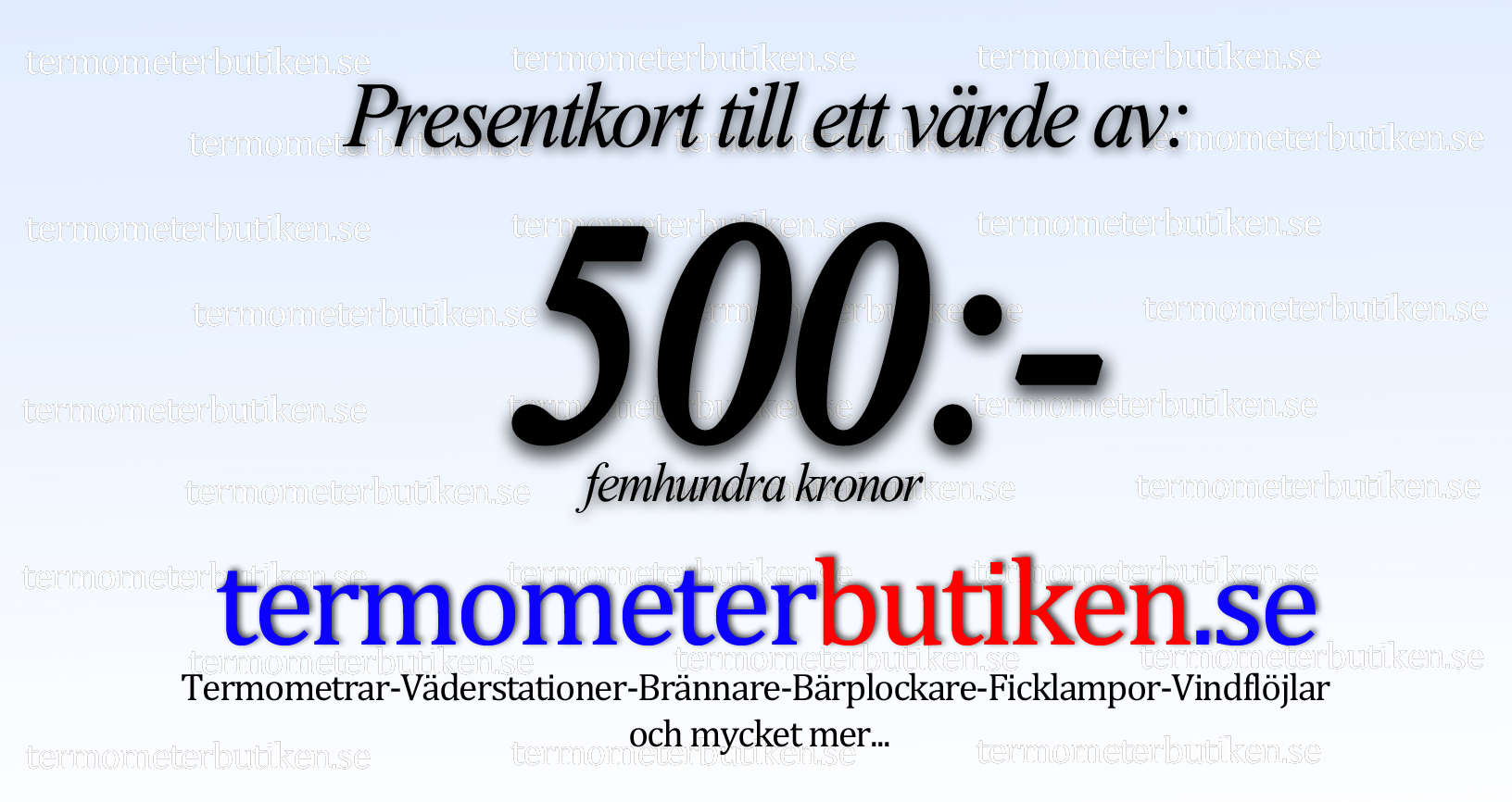 Presentkort 500SEK
