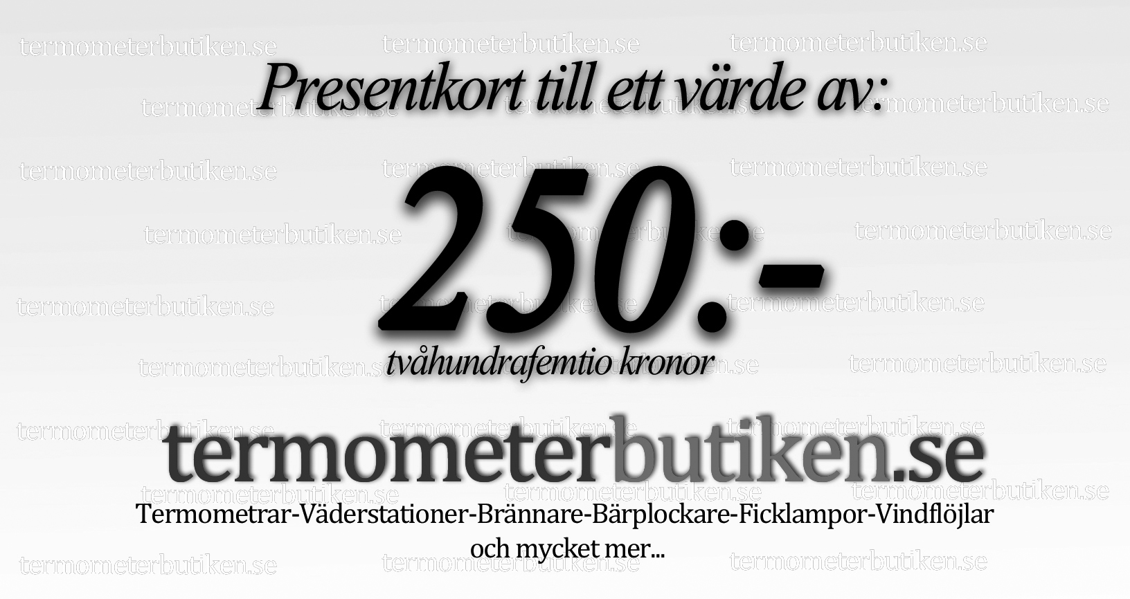 Presentkort 250SEK - 2