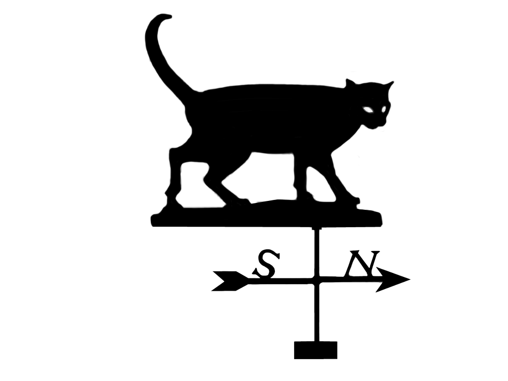 Vindflöjel Katt