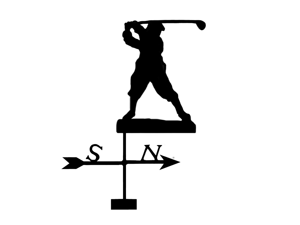 Vindflöjel Golfare