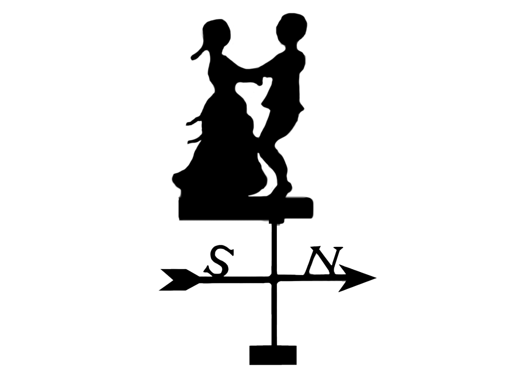 Vindflöjel Dansande Paret