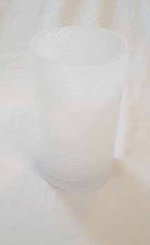 Pure Candle Glaslykta ICE frost