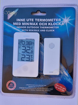 Trådlös Digital Ute Inne vit