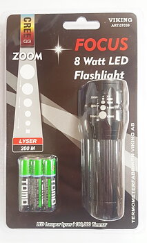 Ficklampa 8W LED