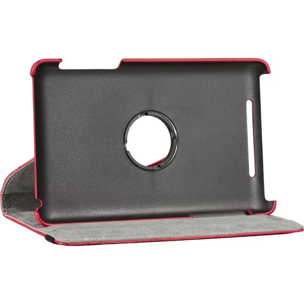 DELTACO läderfodral med roterande hållare för Nexus 7 (1:a gen), röd - 4