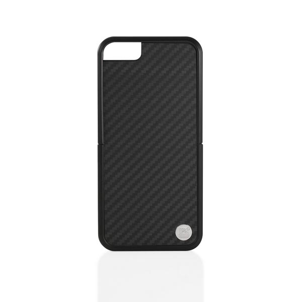 CDN Carbon Fibre, hårdplastskal med kolfibermönster för iPhone 5, svart/kolfibermönster