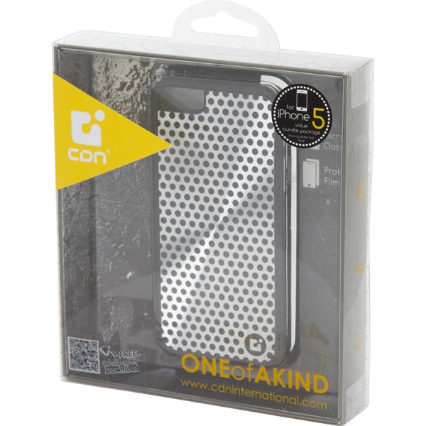 CDN Laminati, hårdplastskal med laminerad aluminiumplatta för iPhone 5/5S - 3