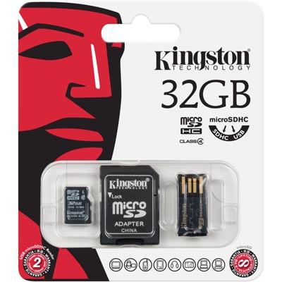 Kingston minneskort, microSDHC, 32GB, usb-reader - 2