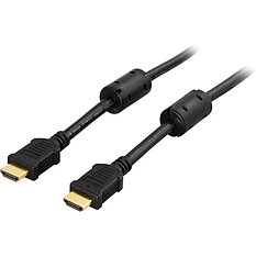 Deltaco Premium HDMI-kabel, 3m, 4K, 3D, svart