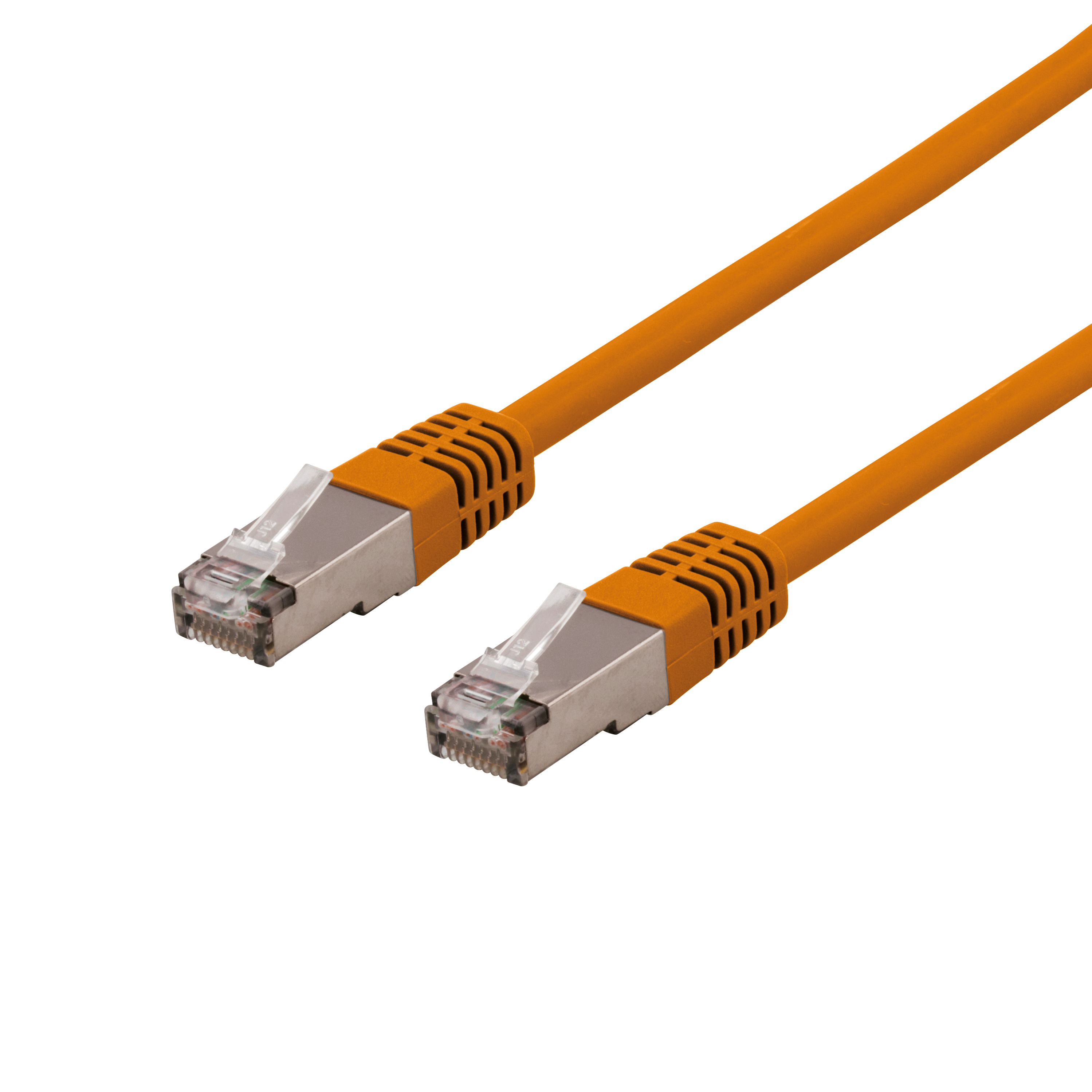 Deltaco U/FTP Cat6a patchkabel, 20m, orange