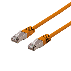 Deltaco U/FTP Cat6a patchkabel, 20m, orange