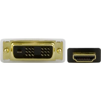 Deltaco HDMI ha - DVI-D Single Link ha, 0,5m - 2